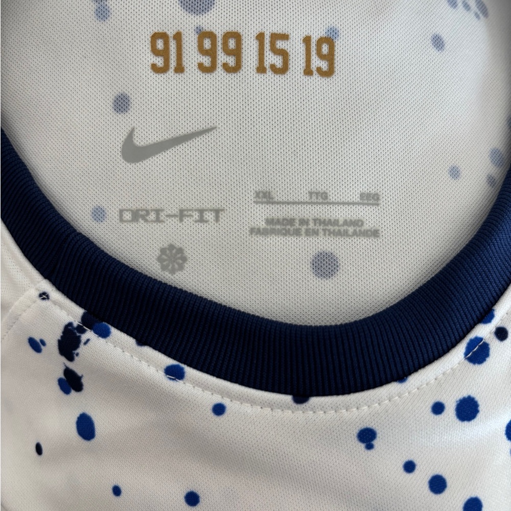 Nike USA White and Blue Speckle Jersey - Picture 5 of 5